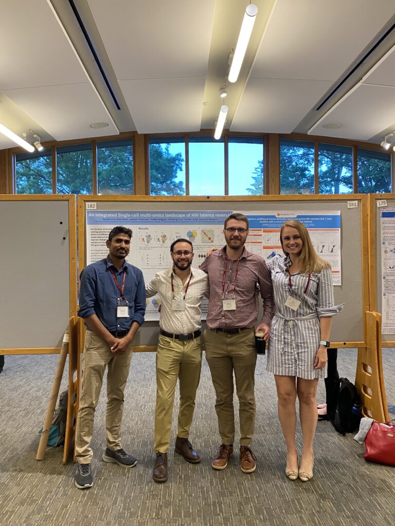 Browne lab at a poster session
