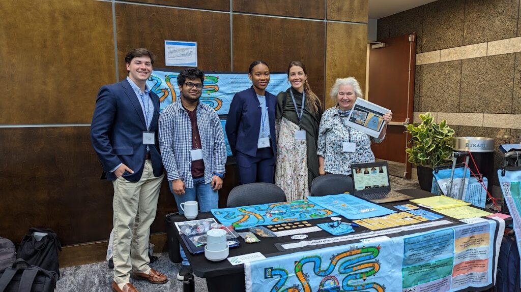 More members of the team, presenting our work at the 2023 UNC Cleantech Summit.