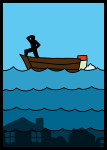 Completed Speedy Rescue boat character card
