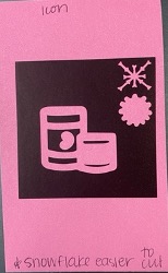 Pink Game card with snowflake icon at top right