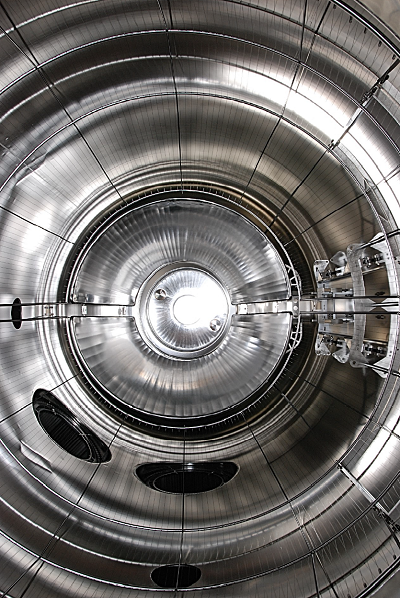 A view inside the KATRIN main spectrometer.