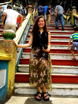 Rachel E. during her latest excursion in Southeast Asia