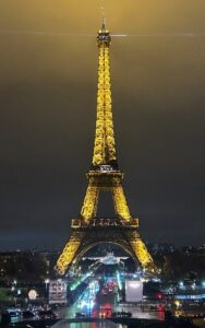 Shining bright – the majestic Eiffel Tower