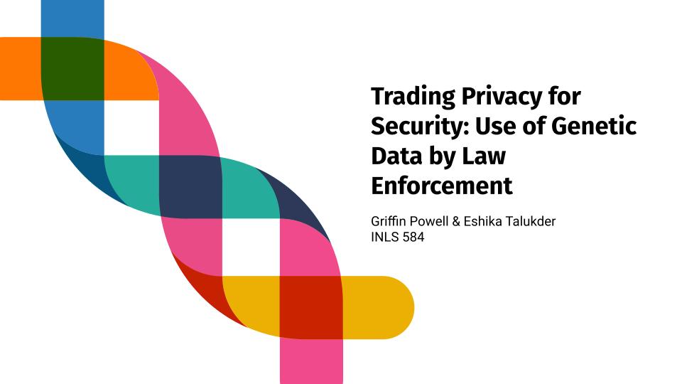 Trading Privacy for Security: Use of Genetic Data by Law Enforcement by Griffin Powell and Eshika Talukder