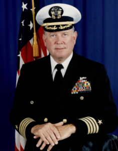 Captain Ed Nicholson in his Navy uniform.