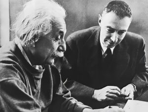 Albert Einstein and Robert Oppenheimer